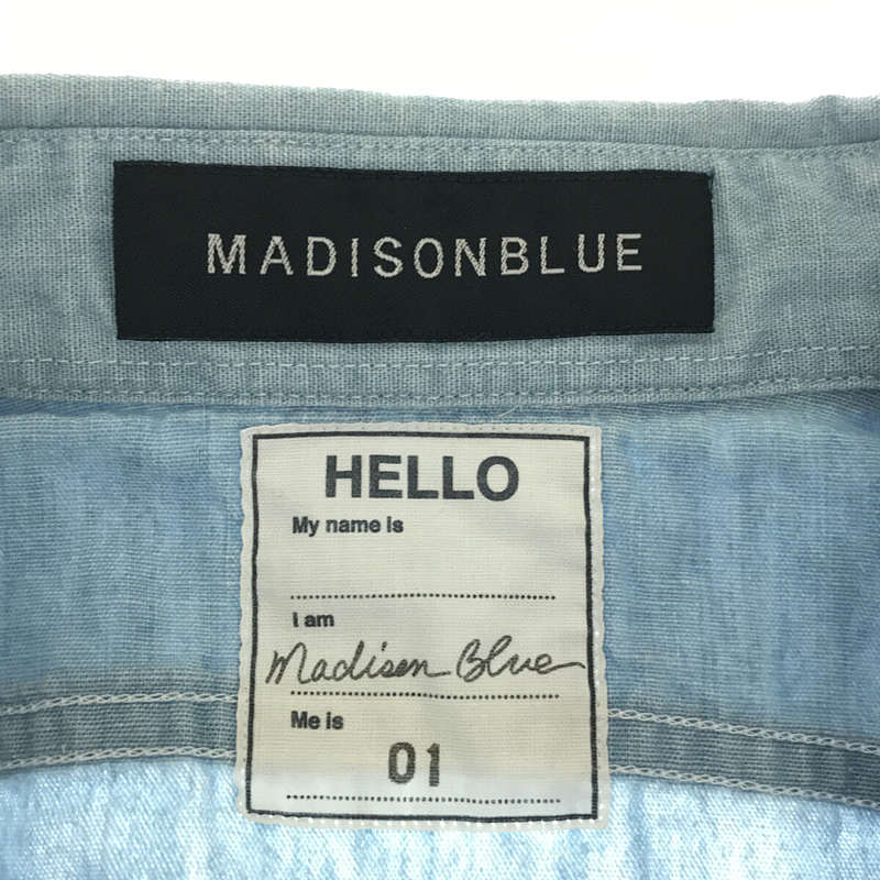 MADISON BLUE / マディソンブルー HAMPTON CHAMBRAY SHIRT(VW) ハンプトン シャンブレーシャツ