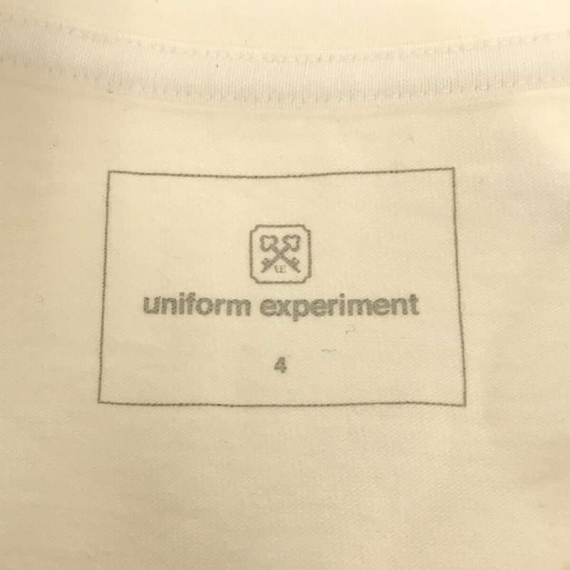 uniform experiment / ユニフォームエクスペリメント FRAGMENT : DONDI WHITE / S/S SIGNATURE TAPERED TEE Tシャツ