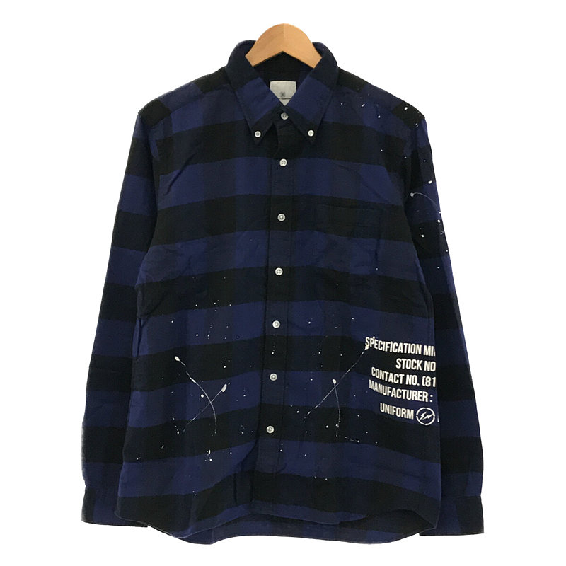 FLANNEL CHECK DRIPPING B.D SHIRT ネルシャツ | ブランド古着の買取 ...