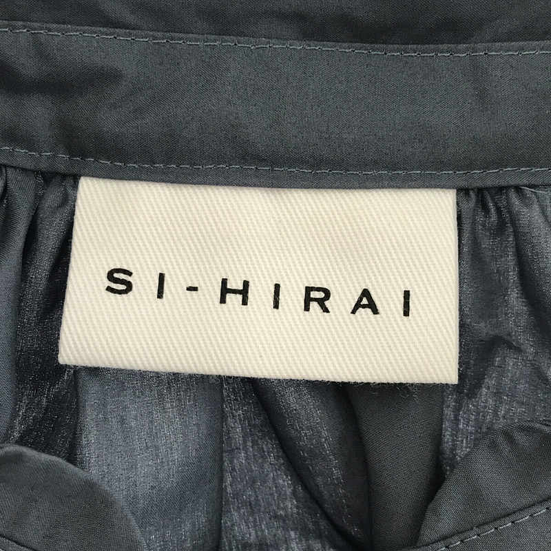 SI-HIRAI / スーヒライ ギャザー プレミアムコットン スタンドカラー サークル ブラウス プルオーバー