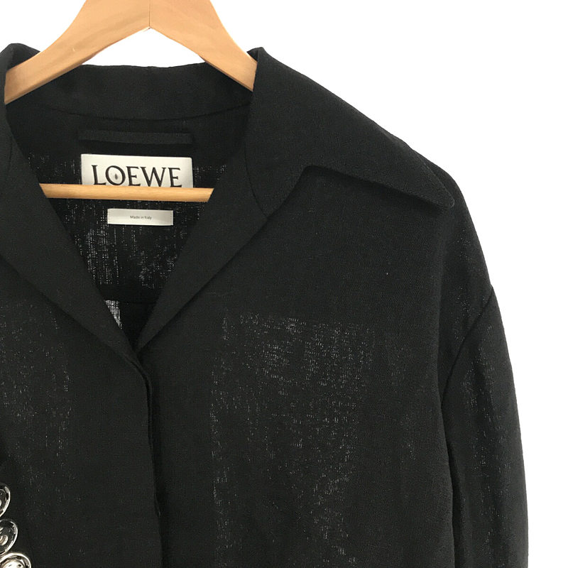 LOEWE / ロエベ リネン スナップボタン デザイン ジャケット LOOK使用