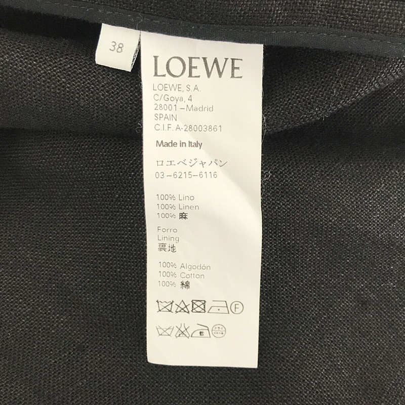 LOEWE / ロエベ リネン スナップボタン デザイン ジャケット LOOK使用