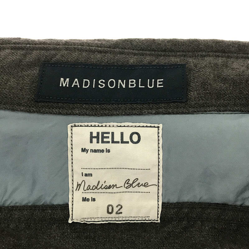 MADISON BLUE / マディソンブルー HAMPTON WOOL SHIRT ハンプトン ウールシャツ