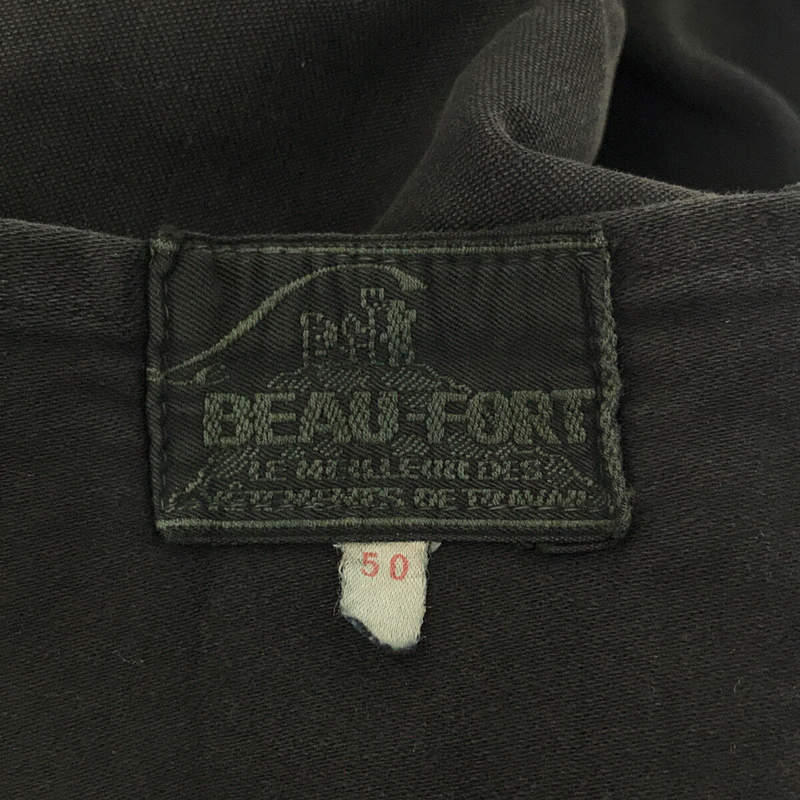 VINTAGE / ヴィンテージ 古着 1950s～  BEAU-FORT Black Moleskin Jacket French Work ブラックモールスキン フレンチワーク ジャケット