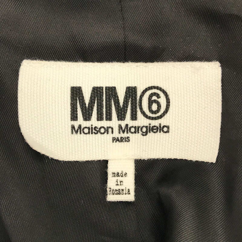 MM6 Maison Martin Margiela / エムエムシックス メゾンマルタンマルジェラ ノーカラー ロング シングル ジャケット