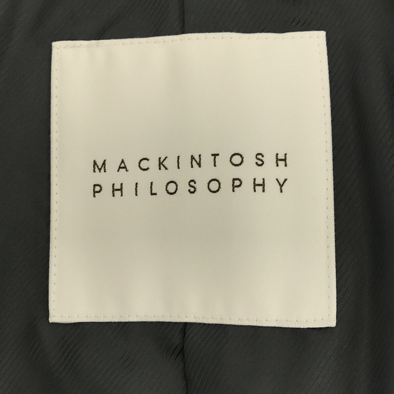 MACKINTOSH PHILOSOPHY / マッキントッシュ フィロソフィー SUPER120's ウール チェック チェスター ロング コート