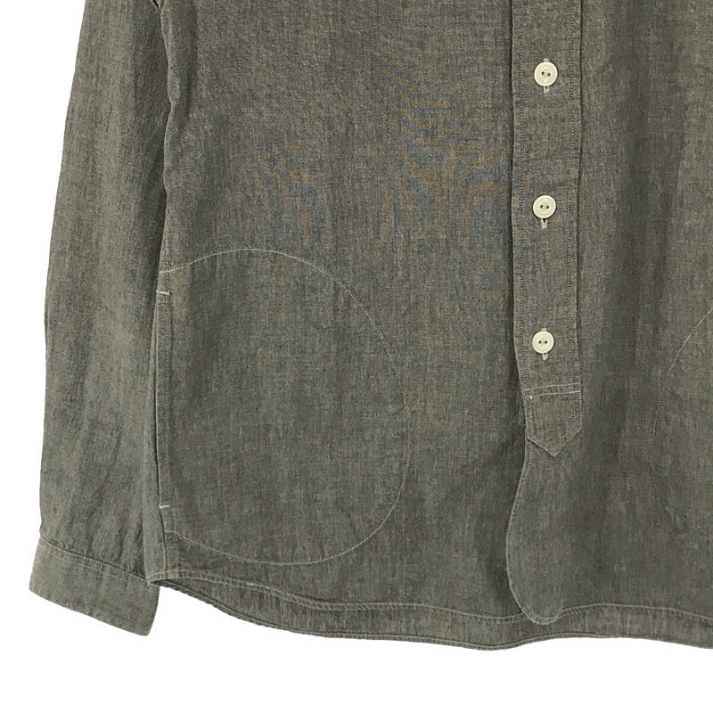 DANTON / ダントン BAND COLLAR CHAMBRAY SHIRT バンドカラー シャンブレー シャツ