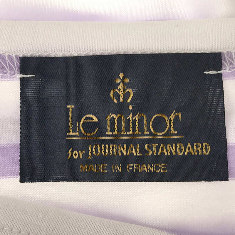 Le minor / ルミノア × JOURNAL STANDARD ジャーナルスタンダード カラー別注ワイドボーダーショートスリーブカットソー Tシャツ