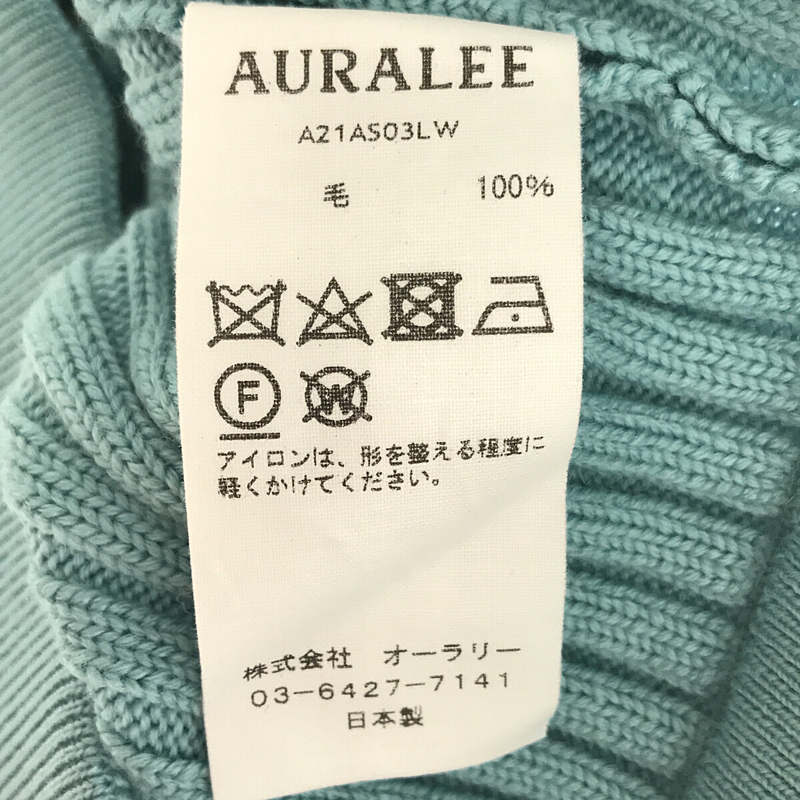 AURALEE / オーラリー LAMB WOOL WIDE RIB KNIT SKIRT  ワイドリブニット スカート