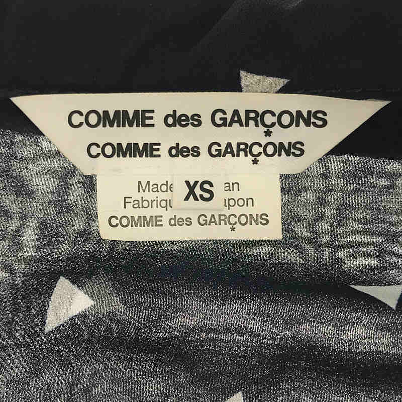 COMME des GARCONS COMME des GARCONS / コムコム ポリエステルシフォン 三角ドット ワンピース