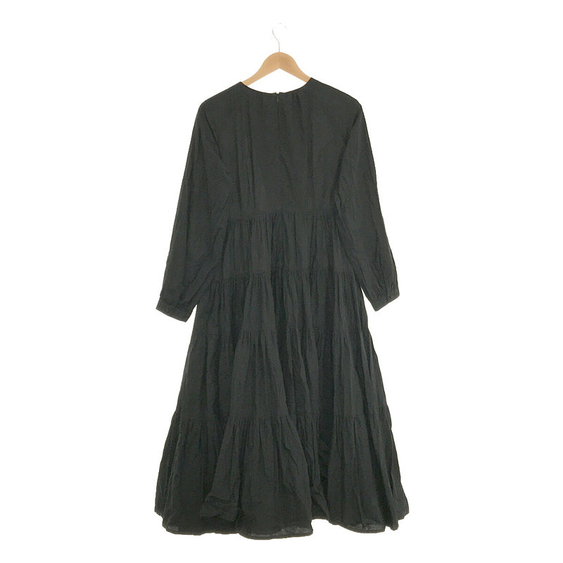 foufou / フーフー 【THE DRESS #29】raglan sleeves tiered dress ラグランスリーブティアードワンピース