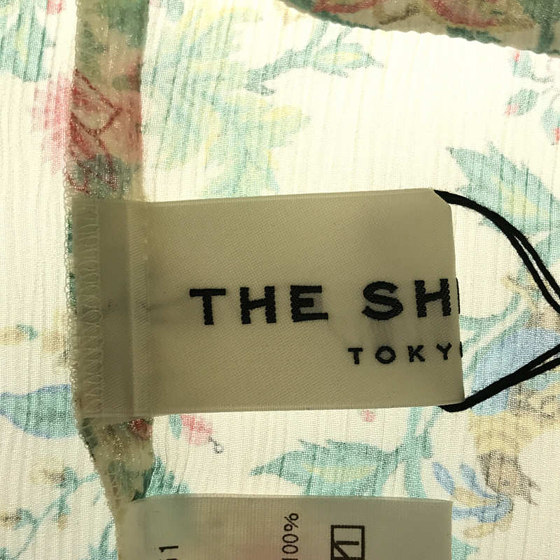 Shinzone / シンゾーン Print Smock Blouse 花 鳥 プリント スモックブラウス シャツ