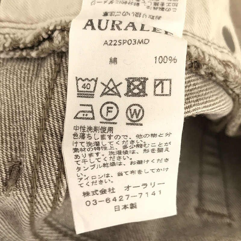 AURALEE / オーラリー HARD TWIST FADED BROWN DENIM 5P PANTS デニムパンツ