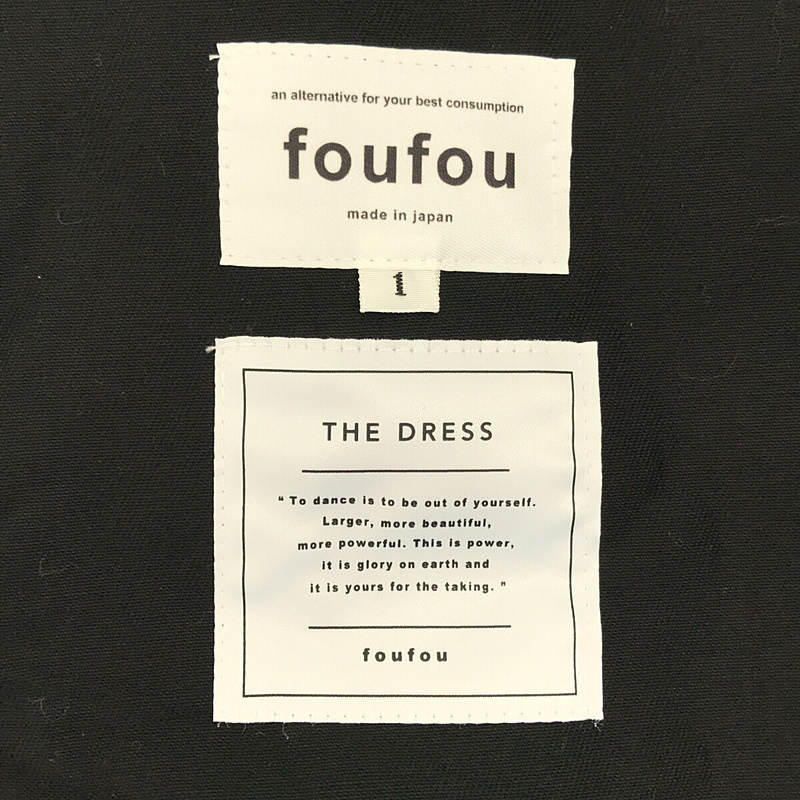 foufou / フーフー 【THE DRESS #20】us medical no sleeve dress アメリカメディカルノースリーブドレス