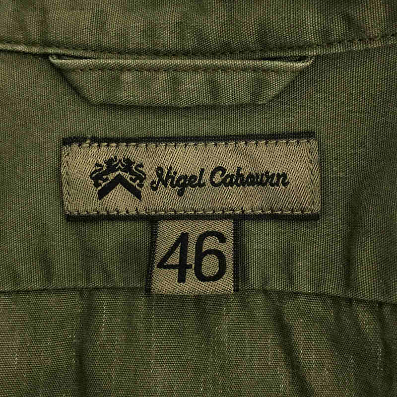 メタルボタン バンドカラー ロング シャツ​NIGEL CABOURN / ナイジェルケーボン