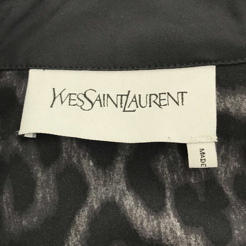 YVES SAINT LAURENT / イヴサンローラン イタリア製 レオパード裏地 ベルテッド トレンチコート