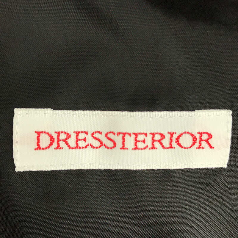 DRESSTERIOR / ドレステリア クルーネック ノースリーブ ロング ドレス ワンピース