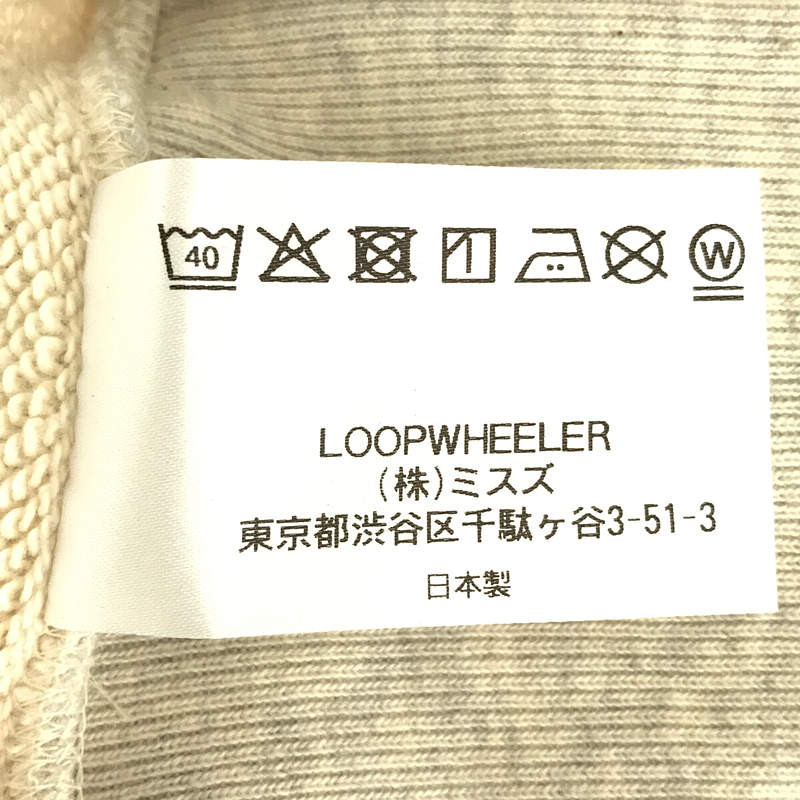 LOOPWHEELER / ループウィラー LW01 丸胴吊り編み クルー スウェット シャツ