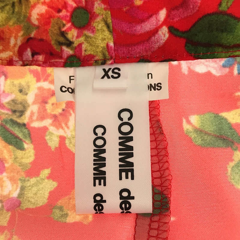 COMME des GARCONS COMME des GARCONS / コムコム 花柄 チャイナ ブラウス シャツ