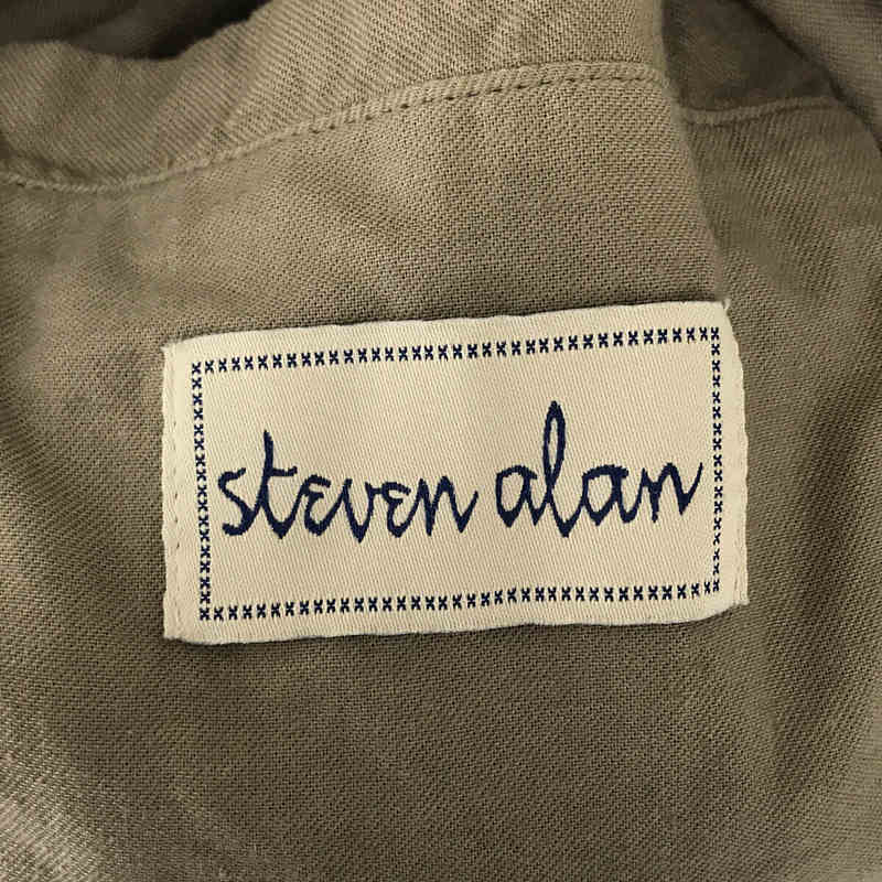 steven alan / スティーブンアラン コットン ノーカラー ロング コート