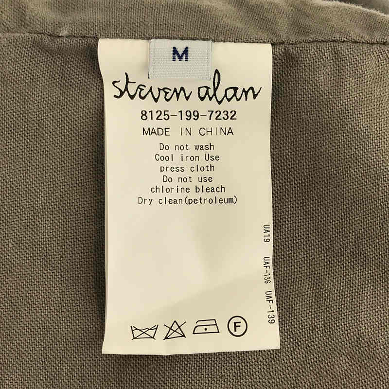 steven alan / スティーブンアラン コットン ノーカラー ロング コート