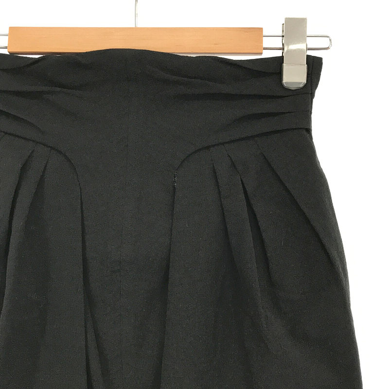 Crepe Hole High Waisted Skirt ちりめん素材 ハイストレート ロング スカートMame Kurogouchi /  マメクロゴウチ