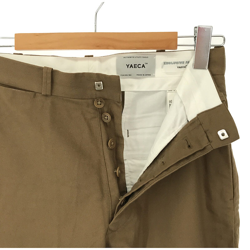 YAECA / ヤエカ CHINO CLOTH PANTS WIDE TAPERED コットン ワイドテーパード チノ パンツ