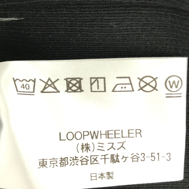 LOOPWHEELER / ループウィラー LW01 丸胴吊り編み クルー スウェット シャツ