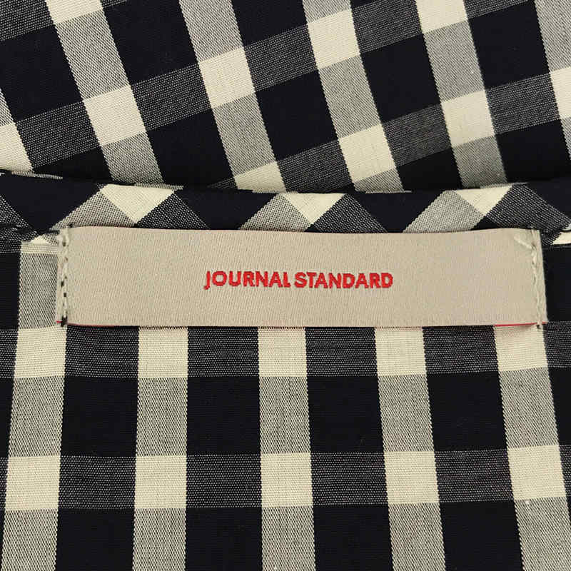 JOURNAL STANDARD / ジャーナルスタンダード チェック ロング タイプライターフリル袖ワンピース