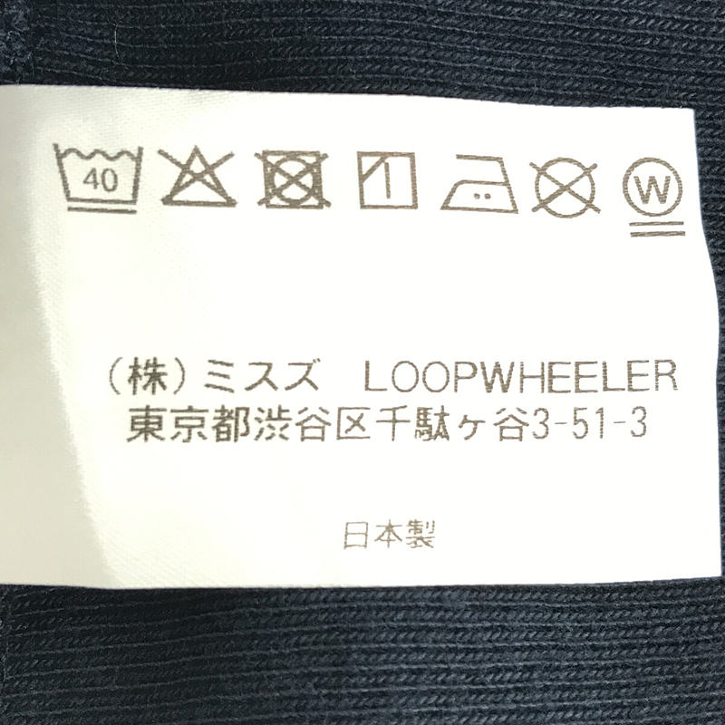 LOOPWHEELER / ループウィラー LW01 丸胴吊り編み クルー スウェット シャツ