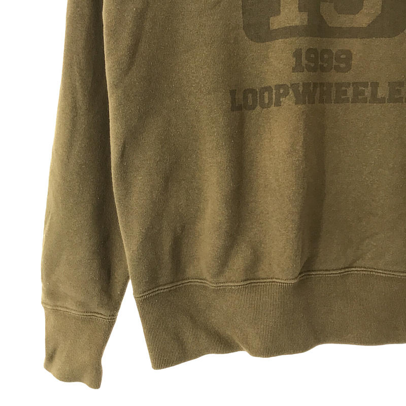 LOOPWHEELER / ループウィラー TSURIAMI LOGO PRINT SWEAT ロゴプリント クルーネック スウェット