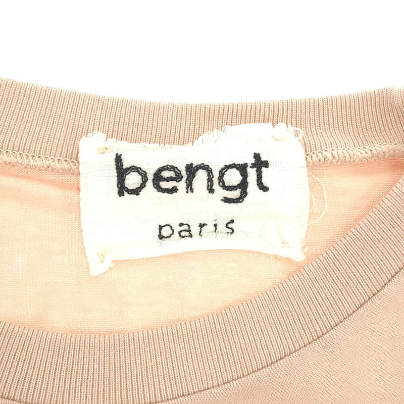 bengt paris / ベンクト パリ PINK PANTHER Embroidery T-Shirt ピンクパンサー 刺繍 コットン クルーネック Tシャツ カットソー