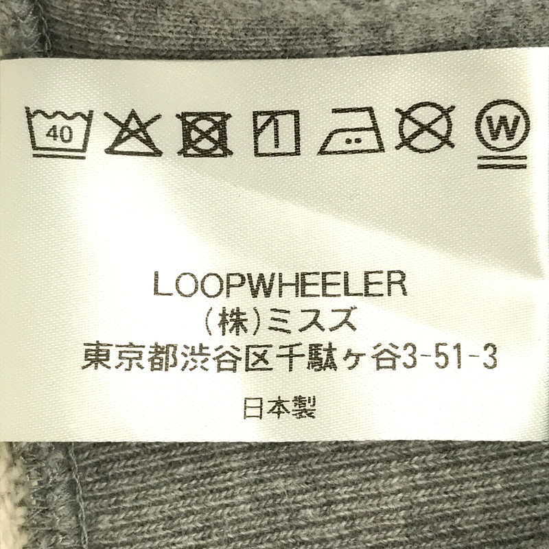 LOOPWHEELER / ループウィラー LW01 丸胴吊り編み クルー スウェット シャツ
