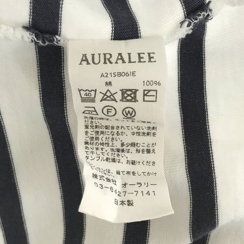 AURALEE / オーラリー for IENA イエナ別注 ボーダー コットン100％ カットソー