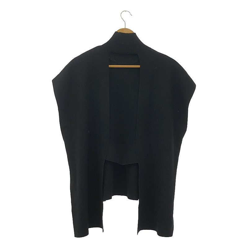 LE PHIL / ルフィル バックオープン ジレ ウール混 プルオーバーベスト