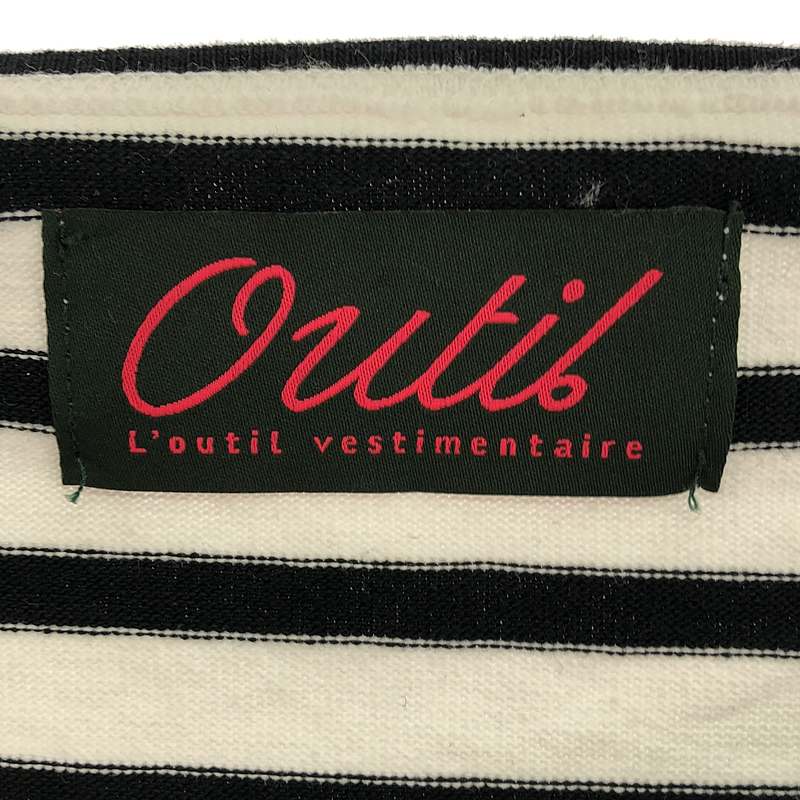 OUTIL / ウティ TRICOT AAST ボーダー バスクシャツ カットソー ユニセックス