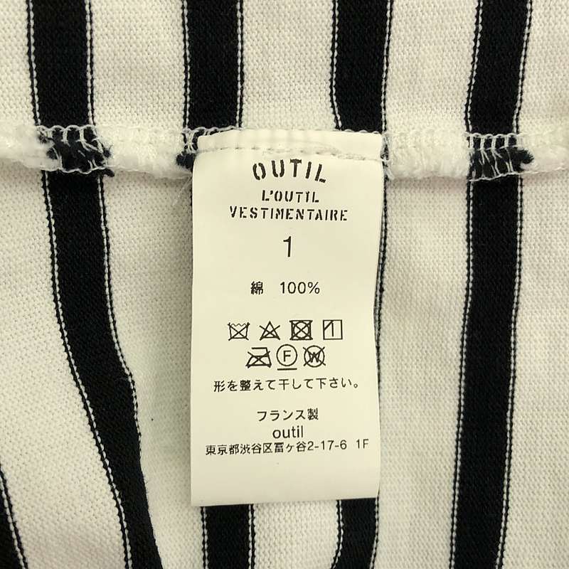 OUTIL / ウティ TRICOT AAST ボーダー バスクシャツ カットソー ユニセックス