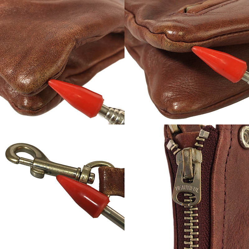 beautiful people / ビューティフルピープル レザー ライダース ショルダーバッグ