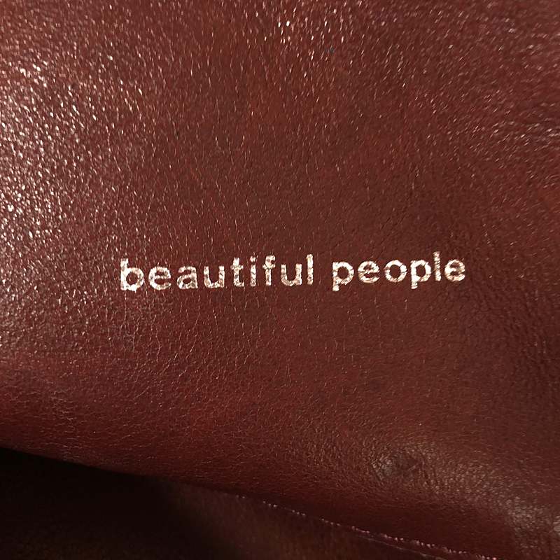 beautiful people / ビューティフルピープル レザー ライダース ショルダーバッグ