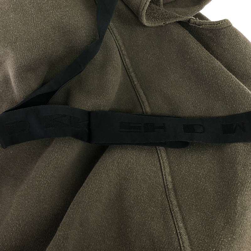 Rick Owens DRKSHDW / リック・オウエンス・ダークシャドウ パネル切替 ノースリーブ プルオーバー ロングパーカー