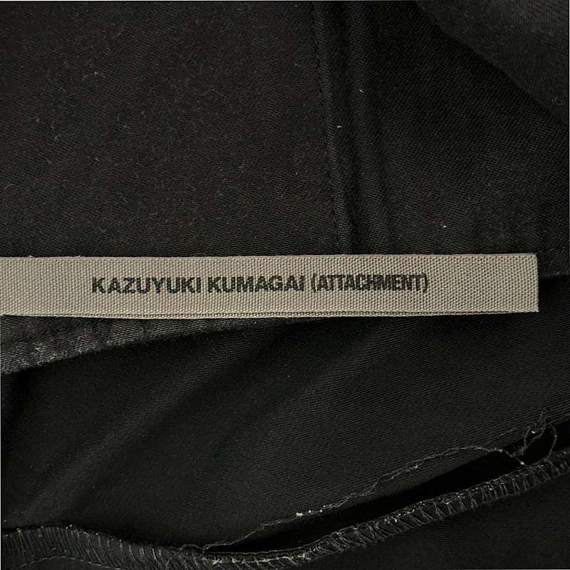 KAZUYUKI KUMAGAI ATTACHMENT / カズユキクマガイアタッチメント ハイテンション デンビーツイル サルエルパンツ