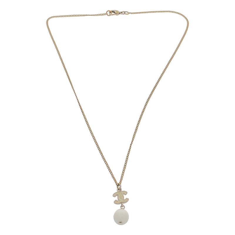 CHANEL / シャネル ココマーク ストーン ボール チェーン ネックレス / アクセサリー