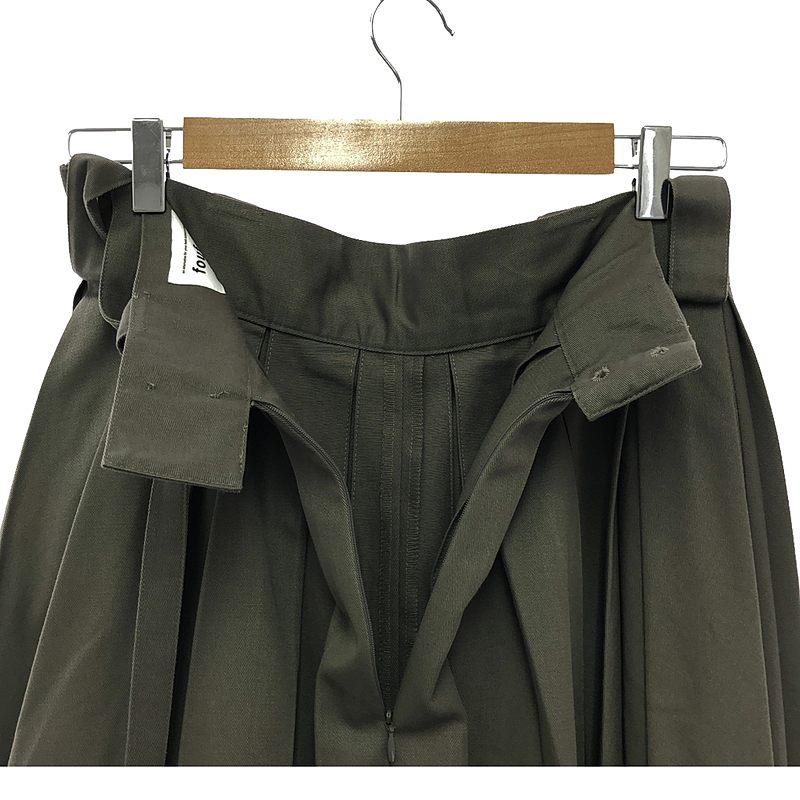 foufou / フーフー super tuck long skirt プリーツスカート