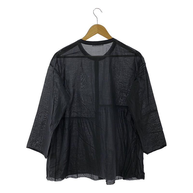 GALERIE VIE / ギャルリーヴィー インドコットン アシンメトリーギャザー ブラウス