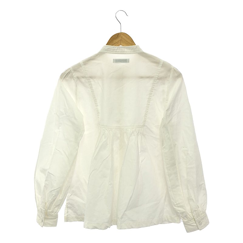 Ron Herman / ロンハーマン × TEN / テン ギャザースリーブ バンドカラー シャツ ブラウス