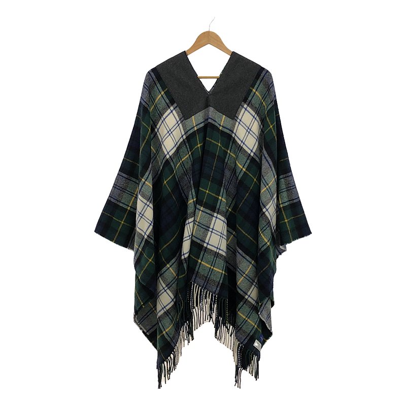 COMME des GARCONS SHIRT / コムデギャルソンシャツ × LOCHCARRON / ロキャロン フリンジ 大判マフラー ストール ケープ ポンチョ / ユニセックス