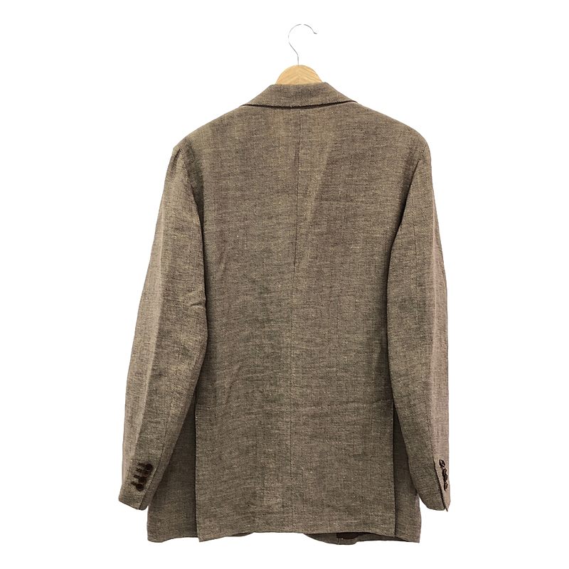その他 リネンヘリンボーン 3B テーラードジャケット