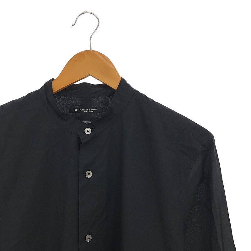 MAATEE&SONS / マーティー&サンズ 160番TANSHI 半無双BAND COLLAR SHIRT バンドカラーシャツ