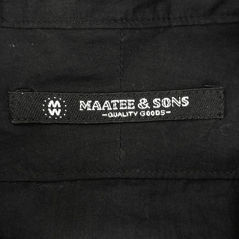 MAATEE&SONS / マーティー&サンズ 160番TANSHI 半無双BAND COLLAR SHIRT バンドカラーシャツ