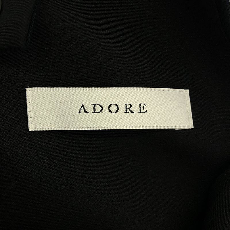 ADORE / アドーア リネン レーヨン ソフトツイル ロングワンピース